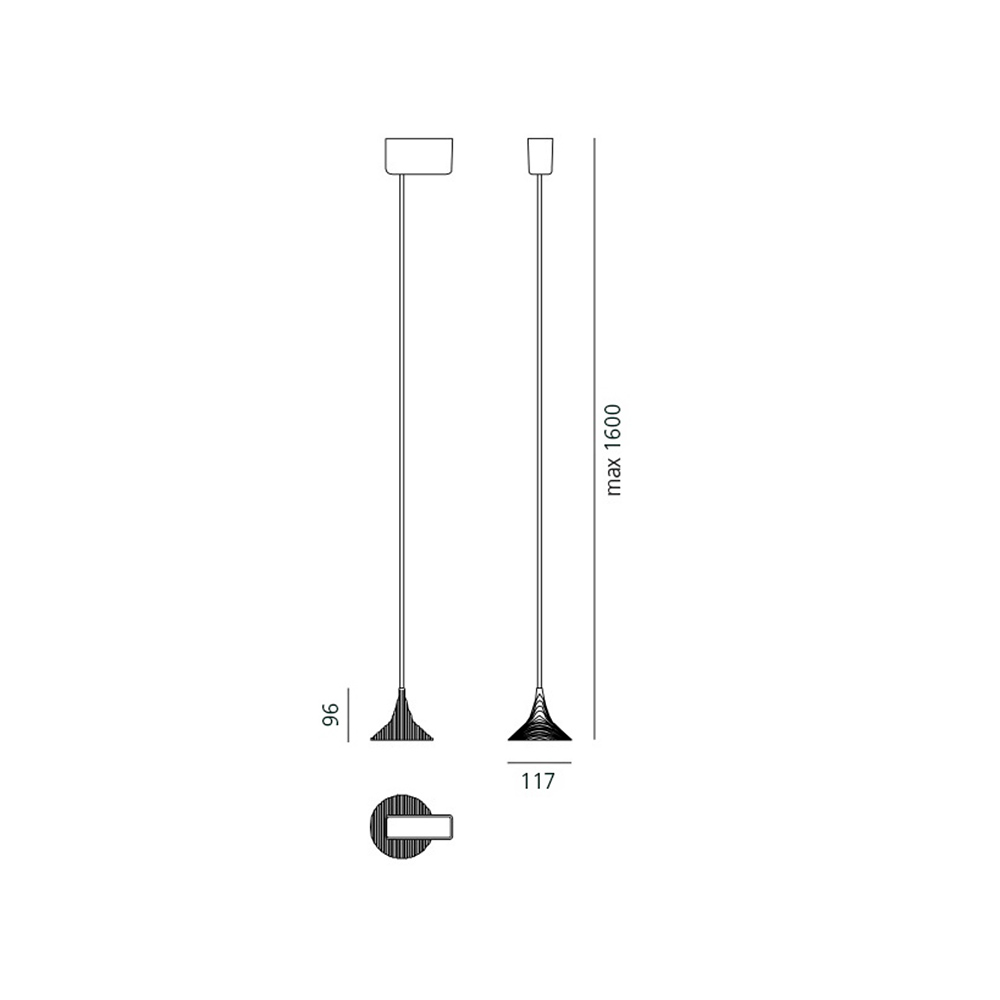 Схема Подвесной светильник Unterlinden 1936010A, Artemide
