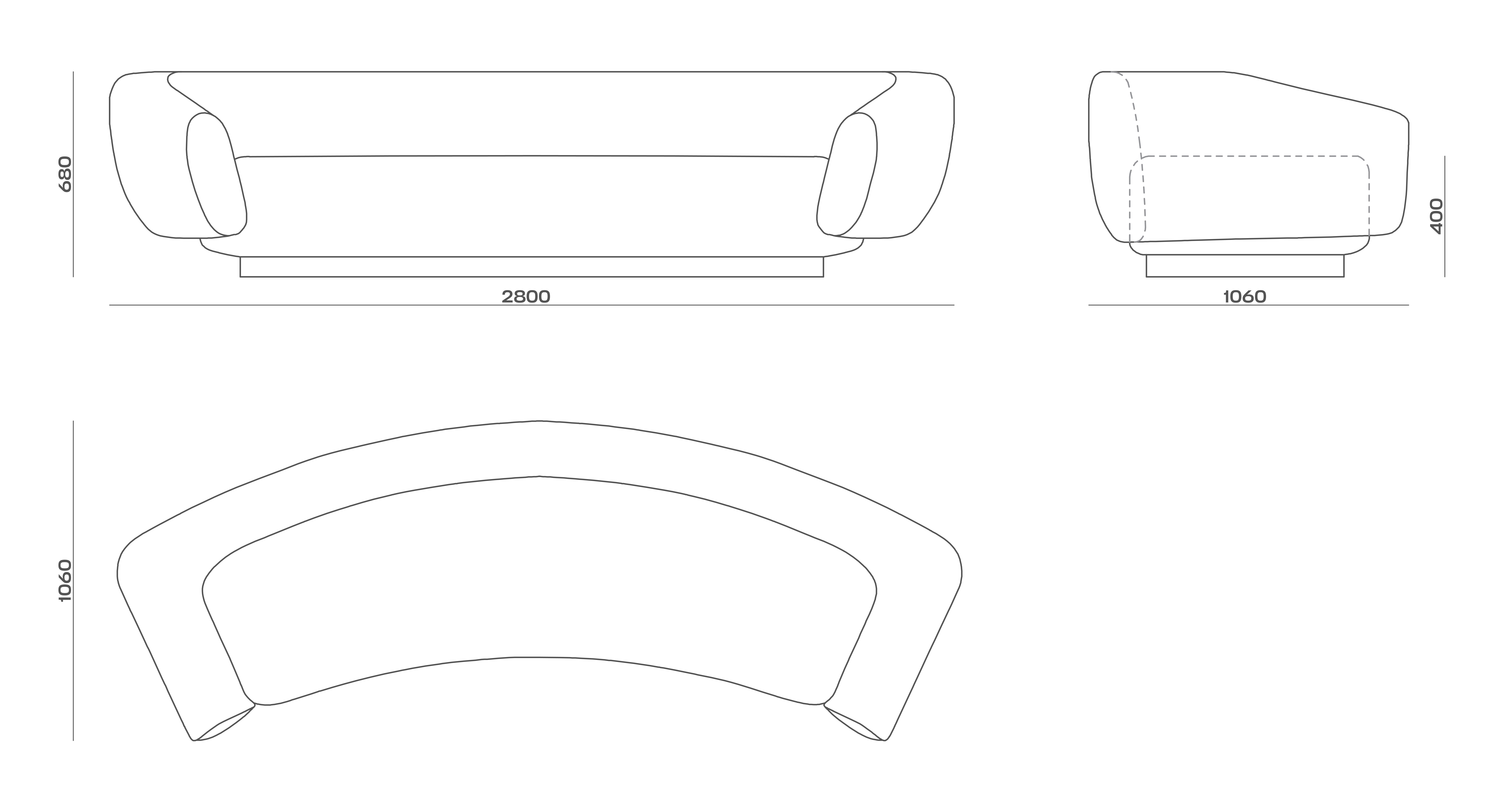 Схема Диван Imagine Sofa, MODÉNATURE