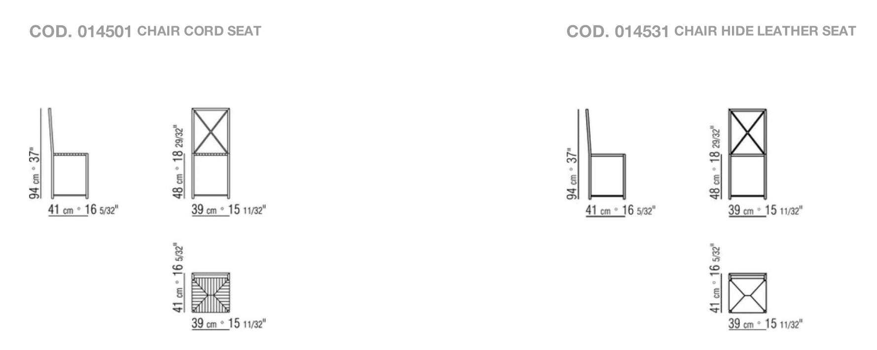Схема Стул Moka, Flexform