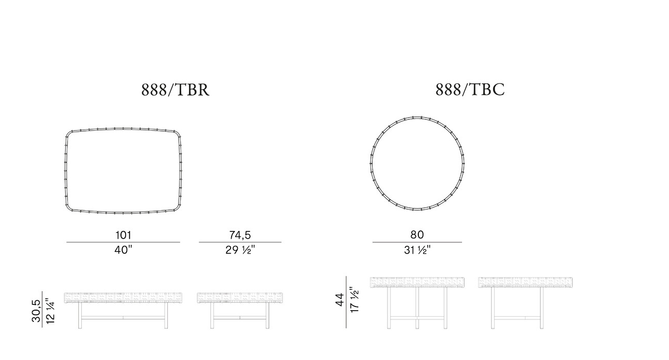 Схема Журнальный столик Ropu, Potocco
