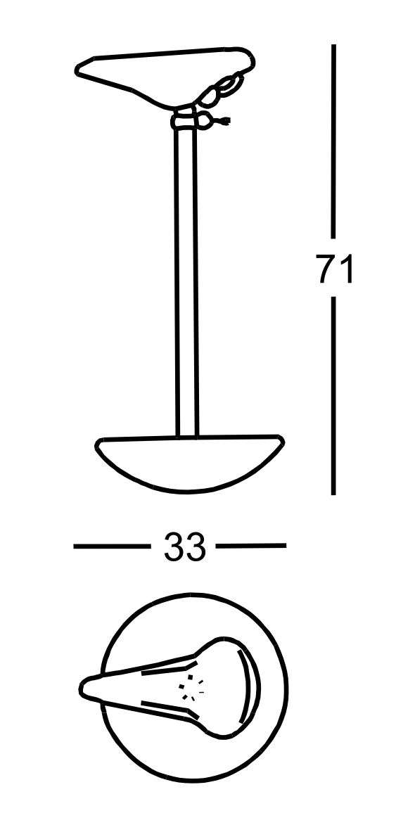 Схема Табурет Sella, Zanotta