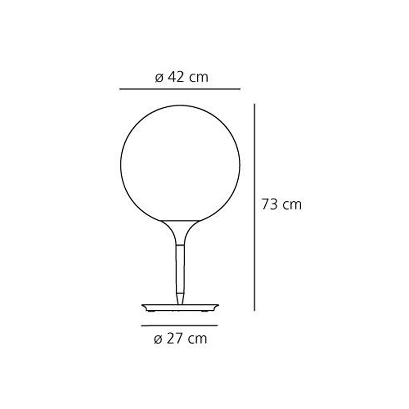 Схема Настольная лампа Castore Table 42 1048010A, Artemide