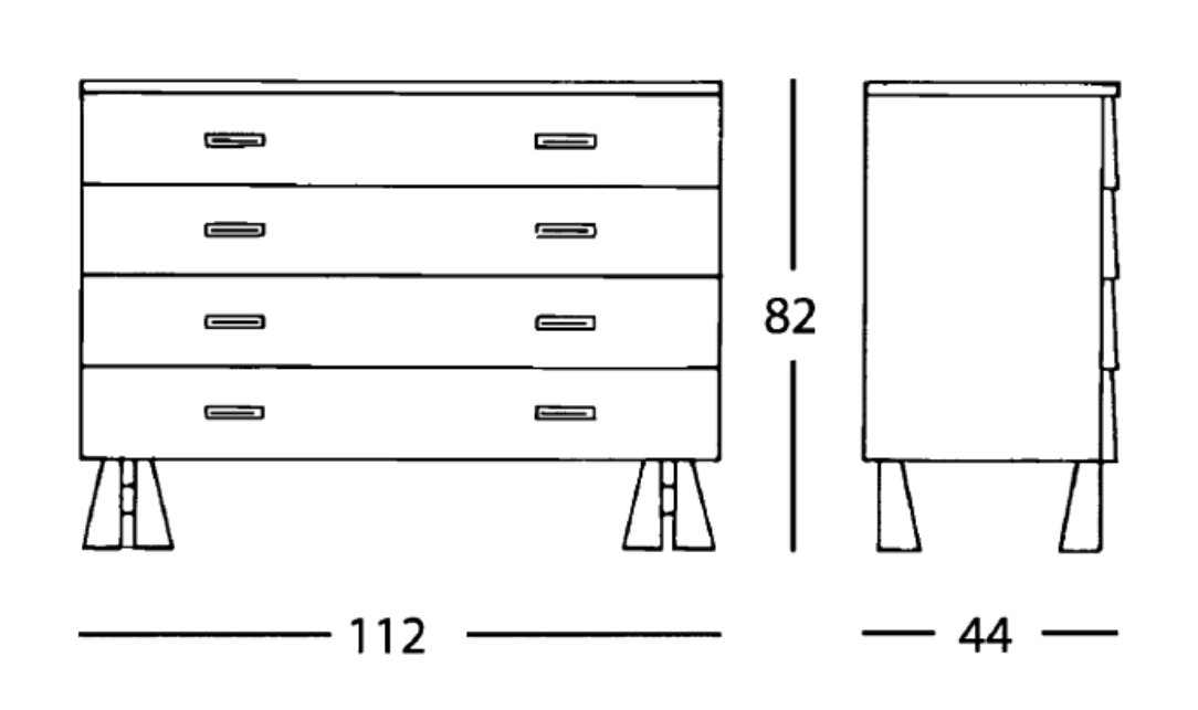 Схема Комод Calamobio, Zanotta
