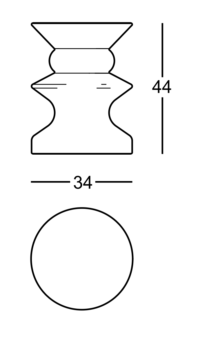 Схема Журнальный столик Teti, Zanotta