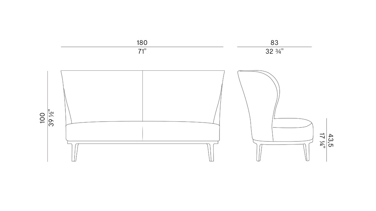 Схема Диван Spring, Potocco