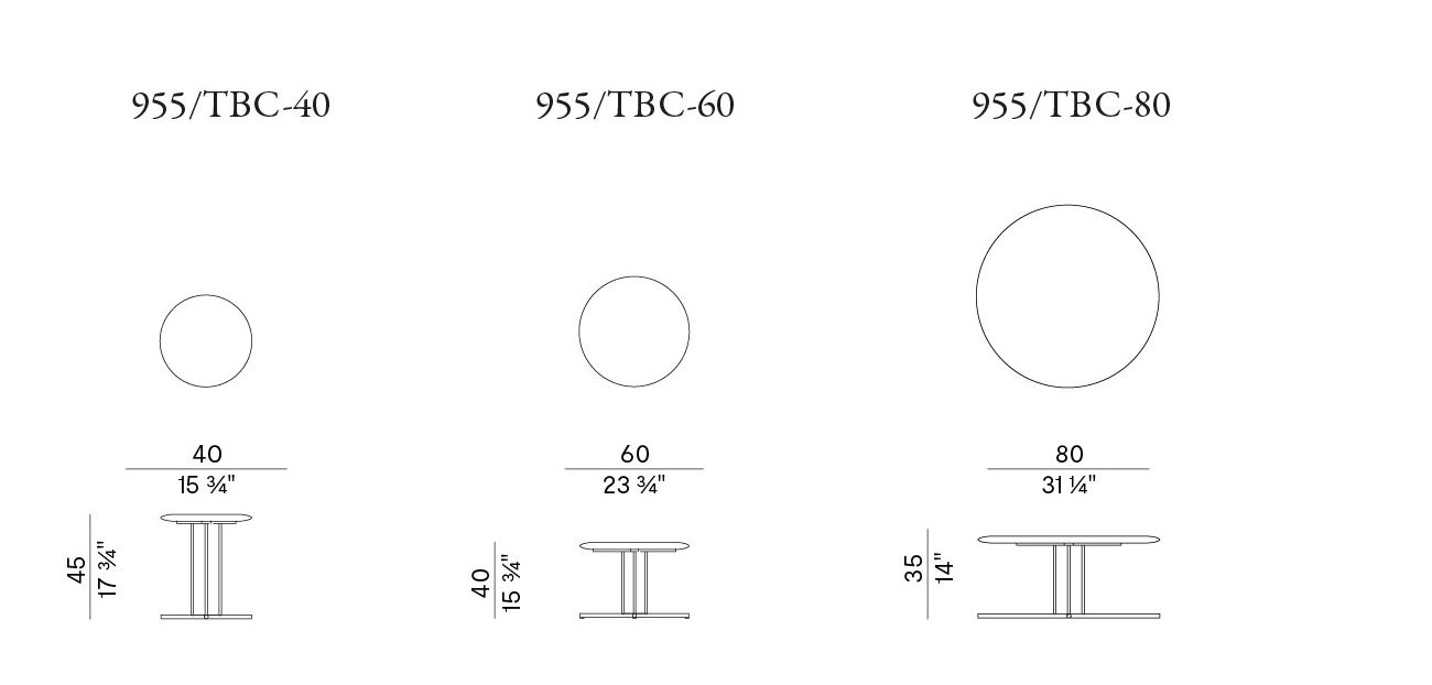Схема Журнальный столик Graphic, Potocco