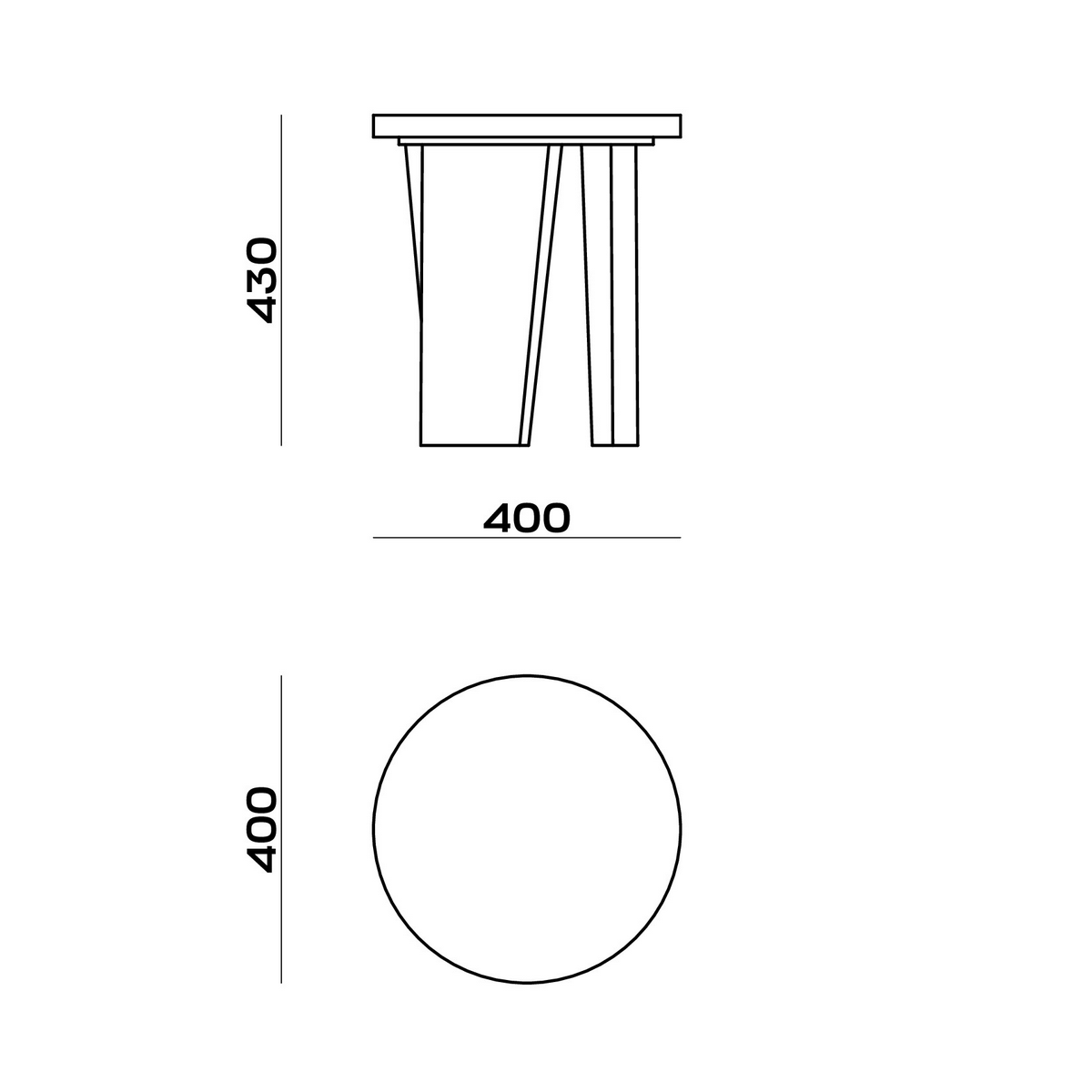 Схема Табурет Kali Stool, MODÉNATURE