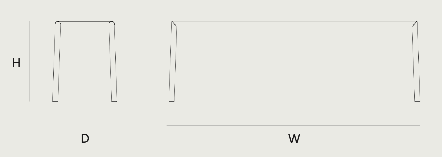 Схема Уличная скамья May Bench, New Works