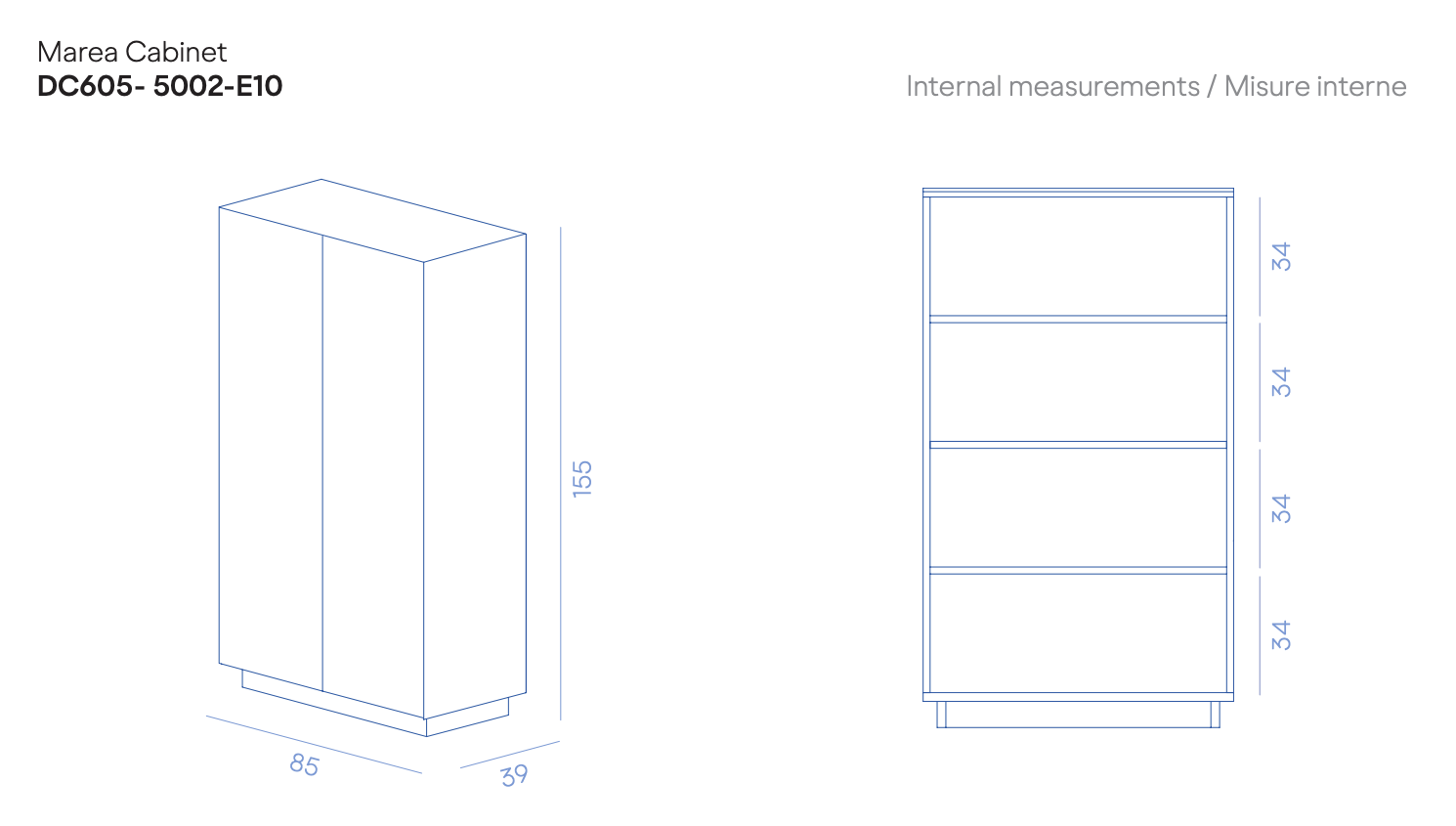 Схема Шкаф Marea Cabinet Iridium Edition, De Castelli