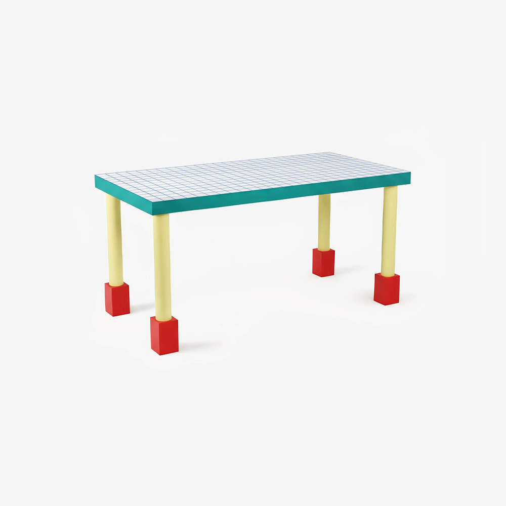 Обеденный стол Supertable Blue Grid 