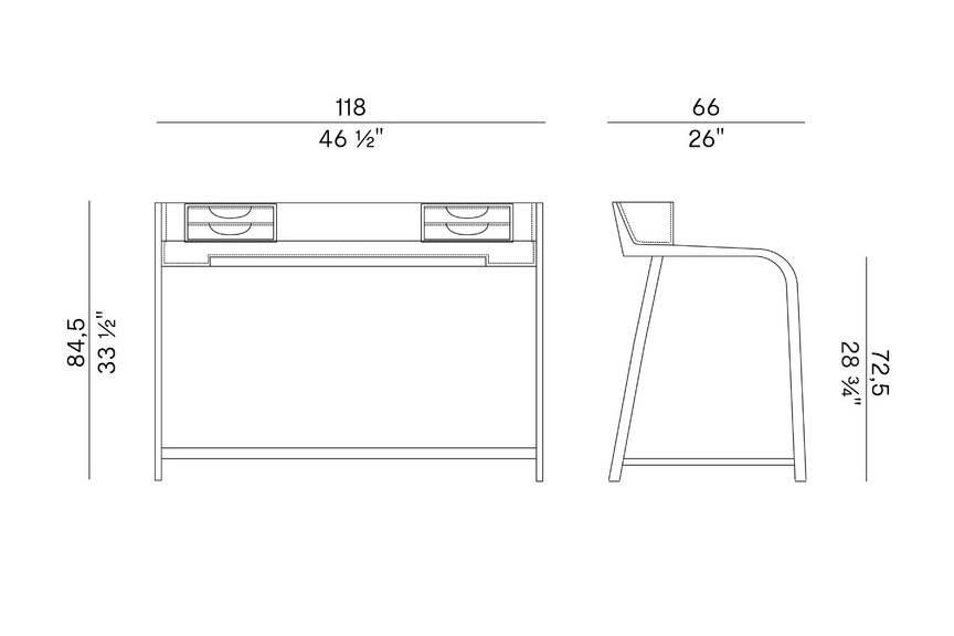 Схема Рабочий стол Linus, Potocco