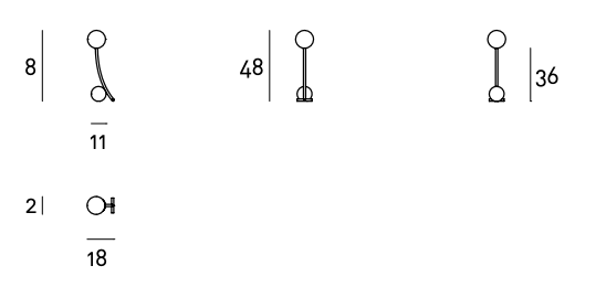 Схема Настольная лампа Materica, Living Divani