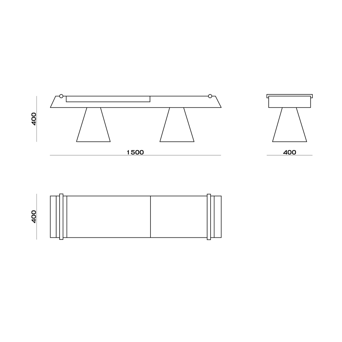 Схема Банкетка Ramia, MODÉNATURE