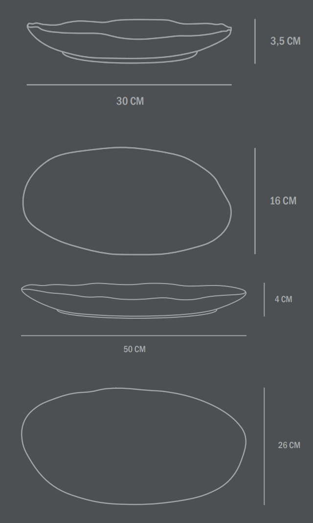 Схема Декоративная чаша Native Oval Tray, 101 Copenhagen
