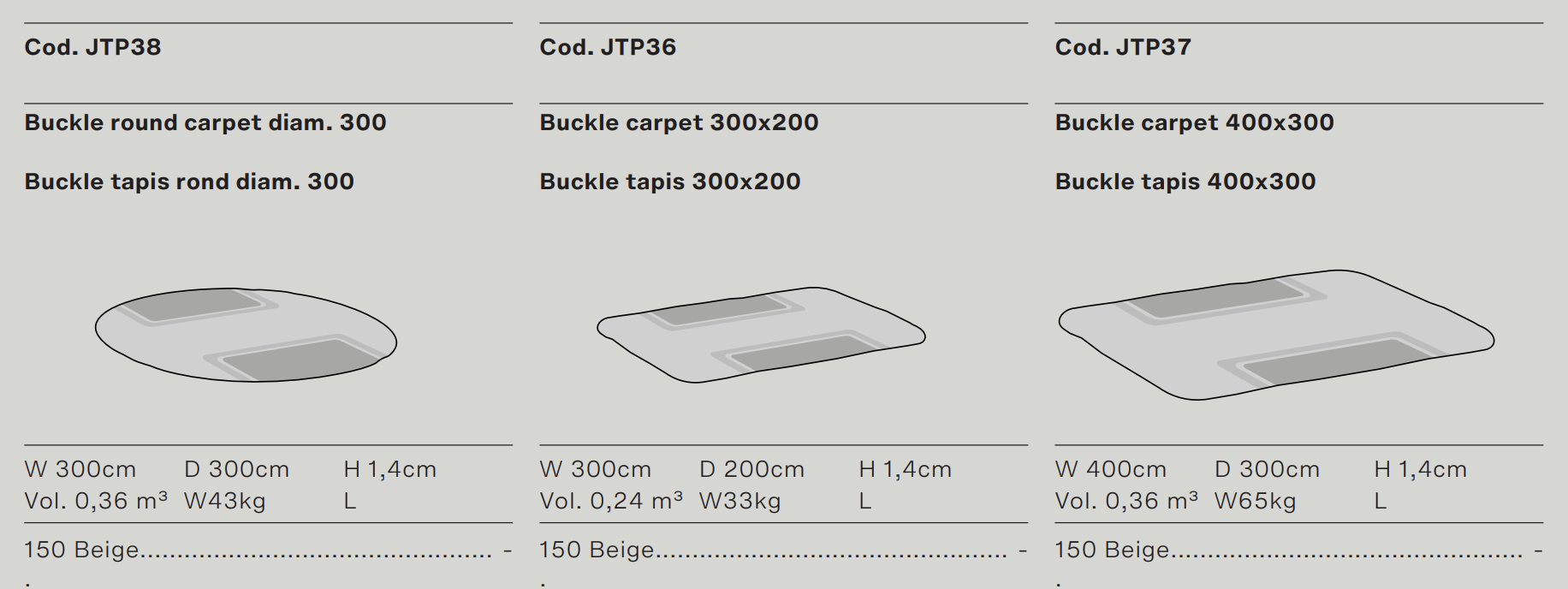 Схема Ковёр Buckle, Ditre Italia