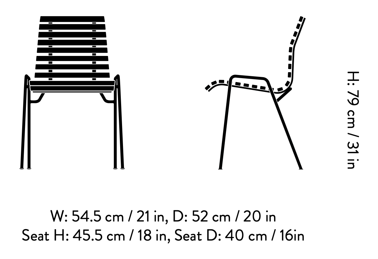 Схема Подушка для уличного стула RFH Terrace Chair Cushion, And Tradition (&Tradition)