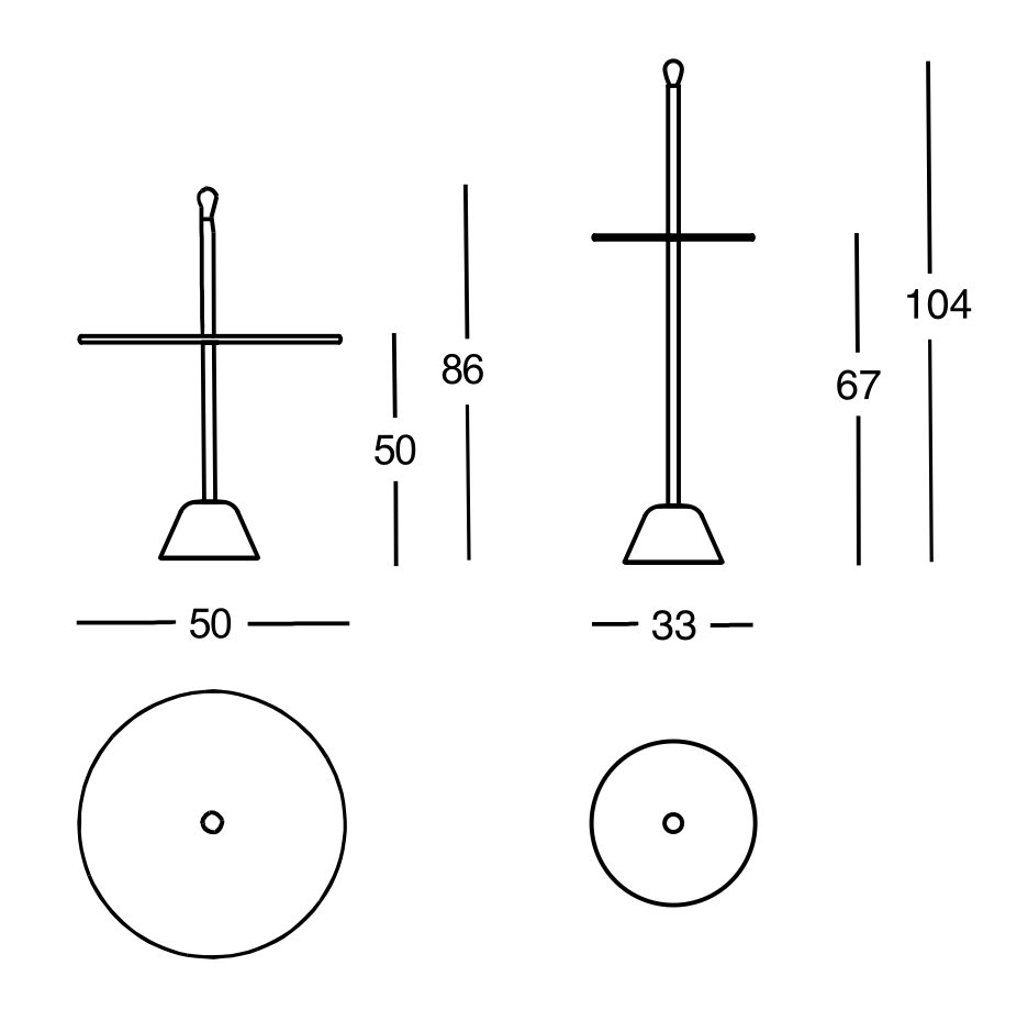 Схема Приставной столик Servomuto, Zanotta