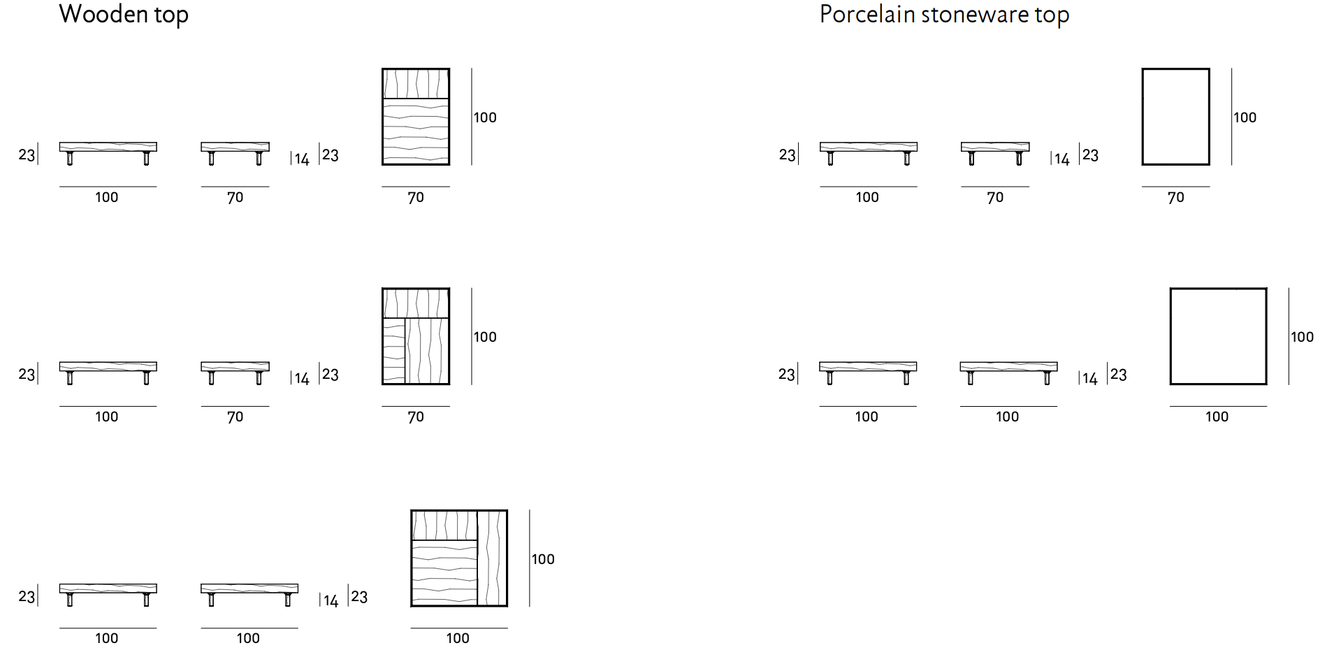 Схема Журнальный столик Kasbah Low Table, Living Divani