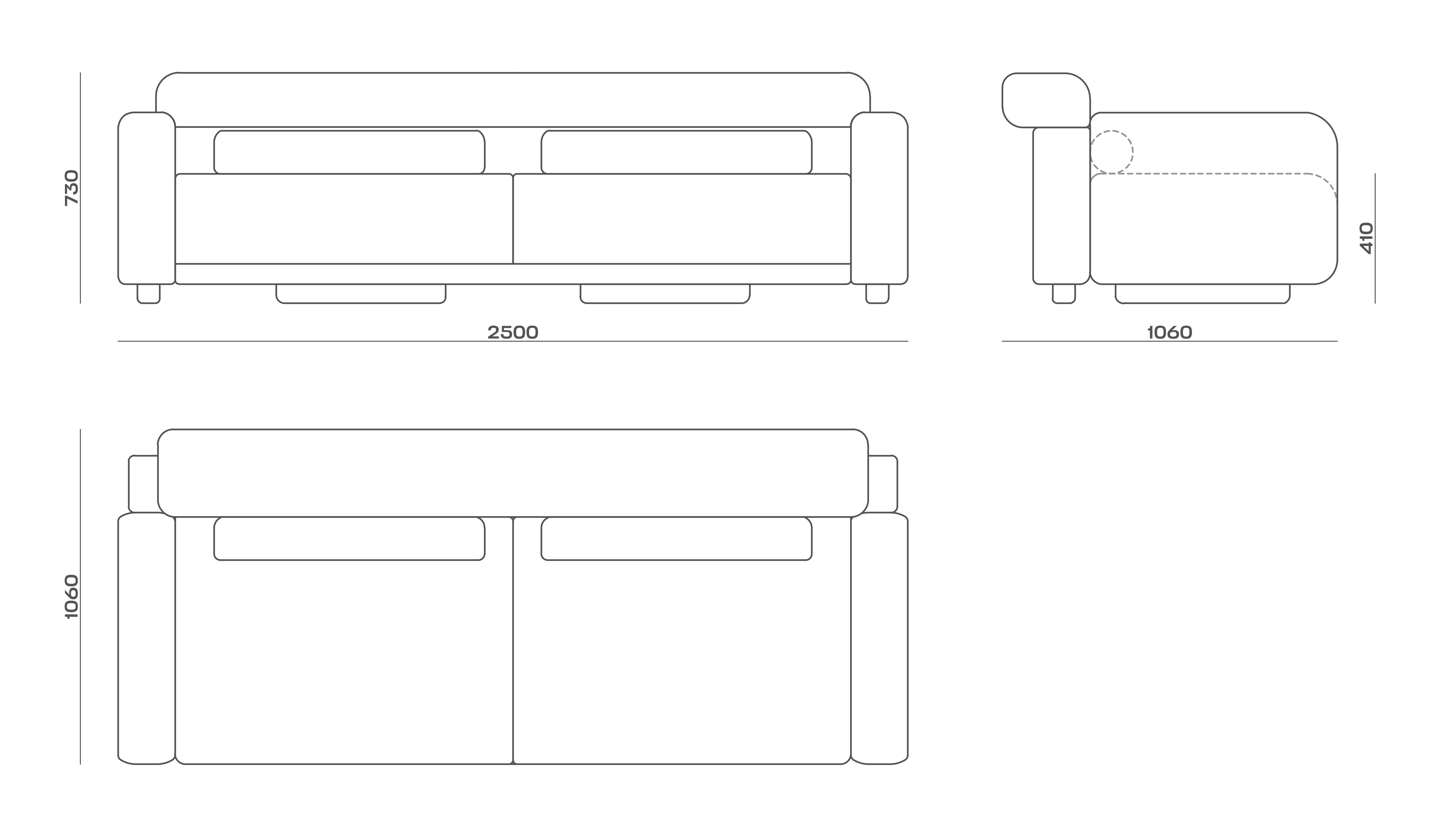 Схема Диван Regis Sofa, MODÉNATURE
