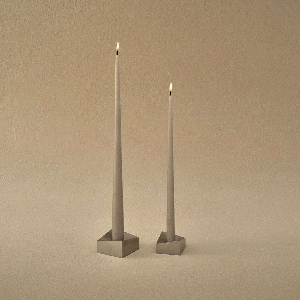 Подсвечник Stoff Nagel Reflect Candle Holder, Chrome 