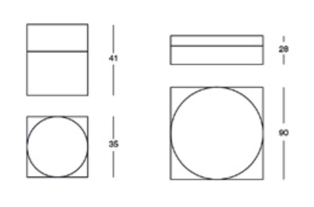 Схема Журнальный столик Zymmo, Zanotta