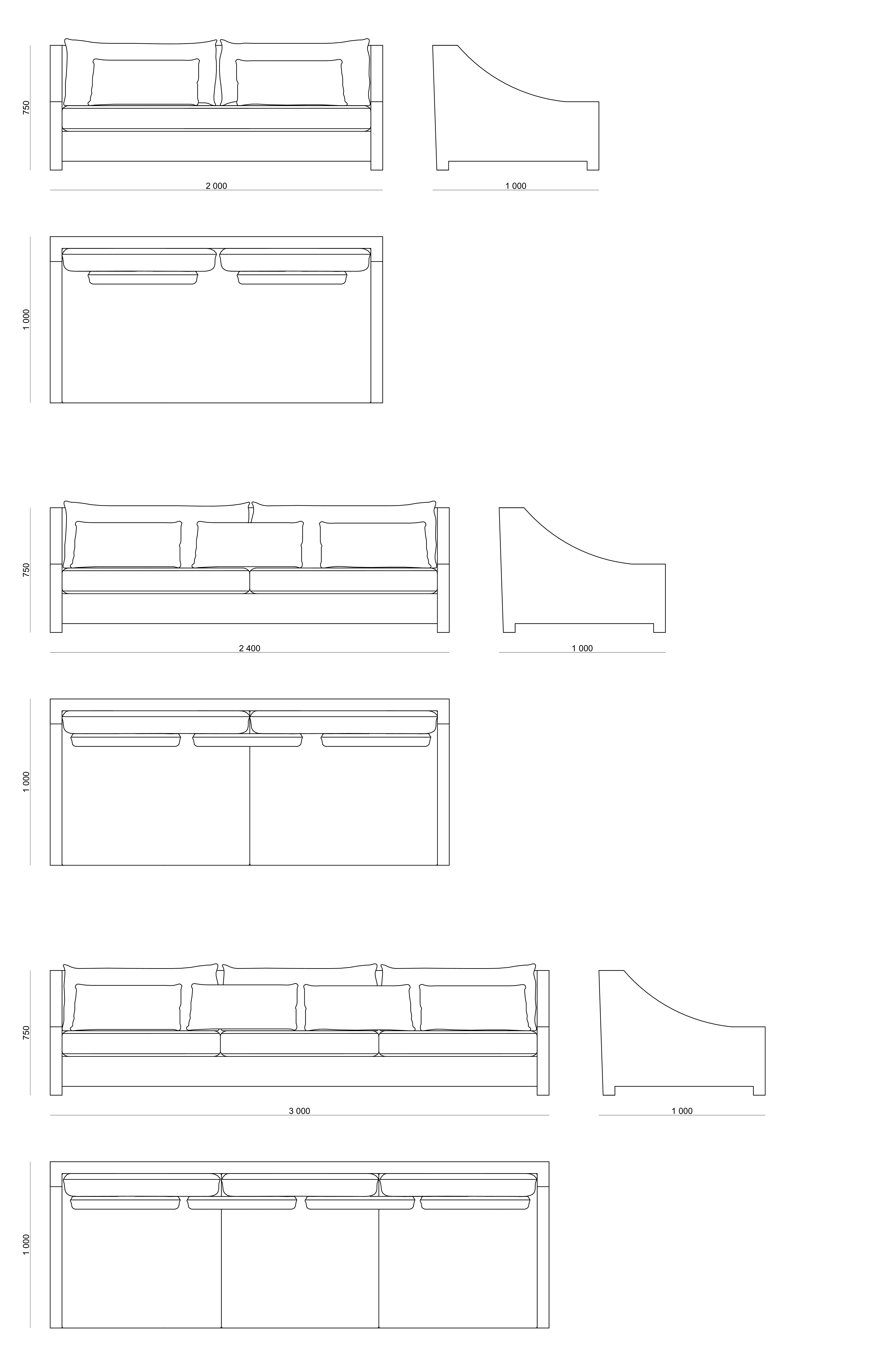Схема Диван Palace Sofa, MODÉNATURE