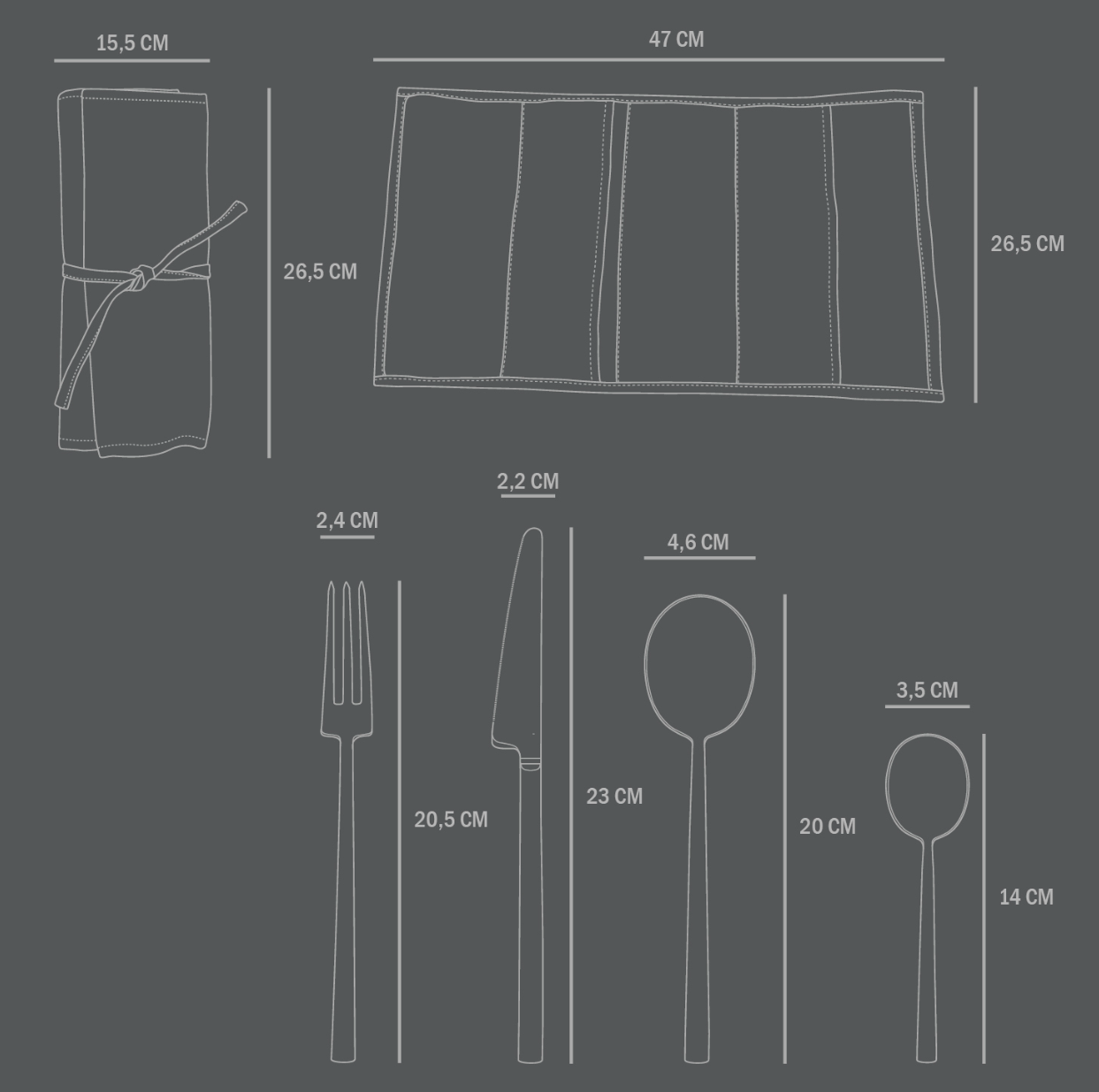 Схема Набор столовых приборов Kogei Cutlery (16 pcs), 101 Copenhagen