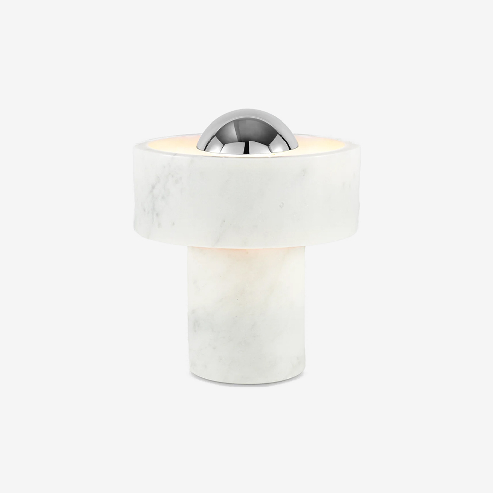 Настольная лампа Stone Portable Silver 