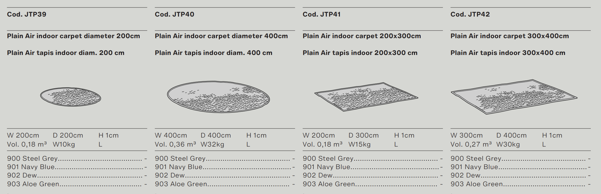 Схема Ковёр Plain Air, Ditre Italia