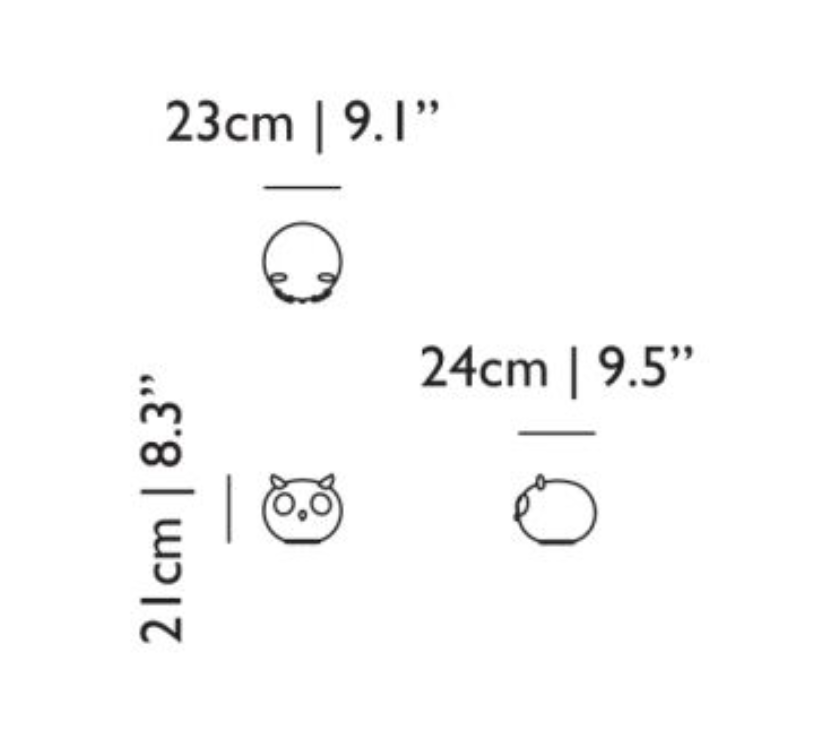 Схема Настольная лампа Uhuh (Owl), Moooi