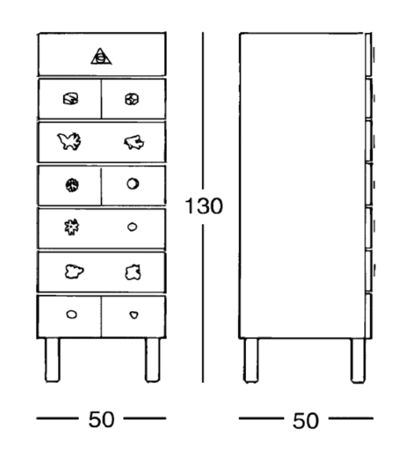 Схема Комод Genesio, Zanotta