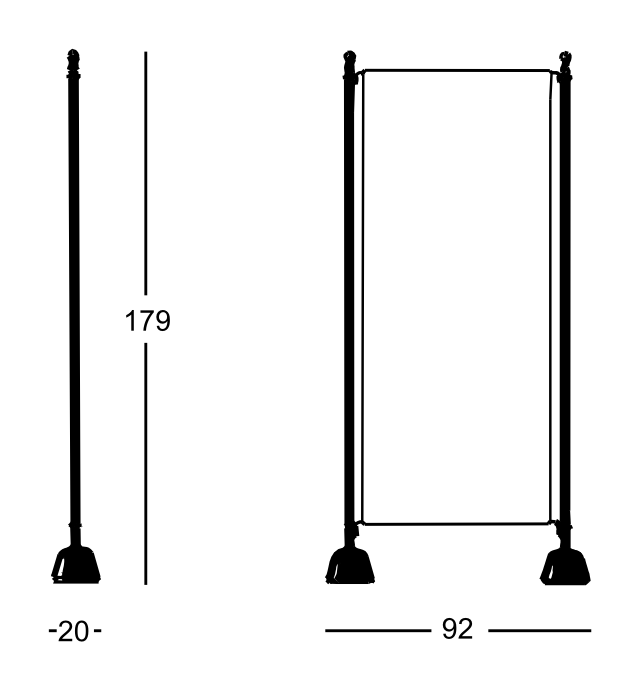 Схема Ширма Servento, Zanotta