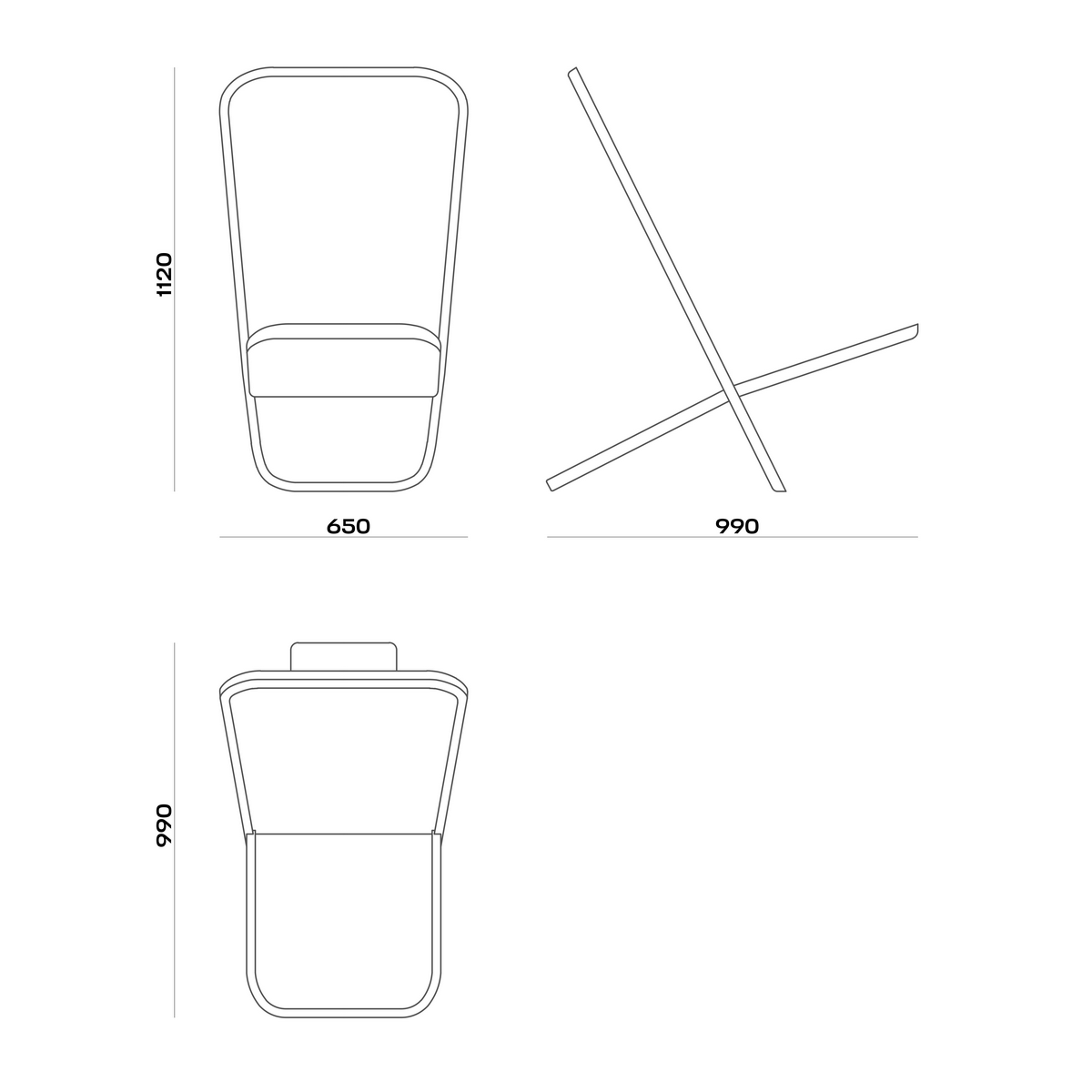 Схема Стул Sandcastle Chair, MODÉNATURE