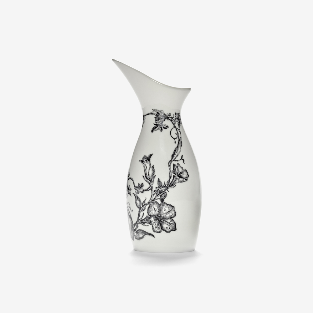 Кувшин Serax Jug fairytale flower white-black Unity 