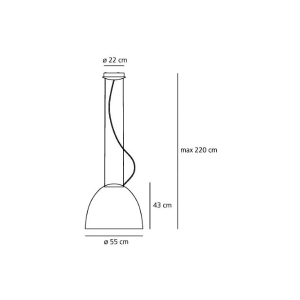 Схема Подвесной светильник Nur Metamorfosi Rust A240210, Artemide