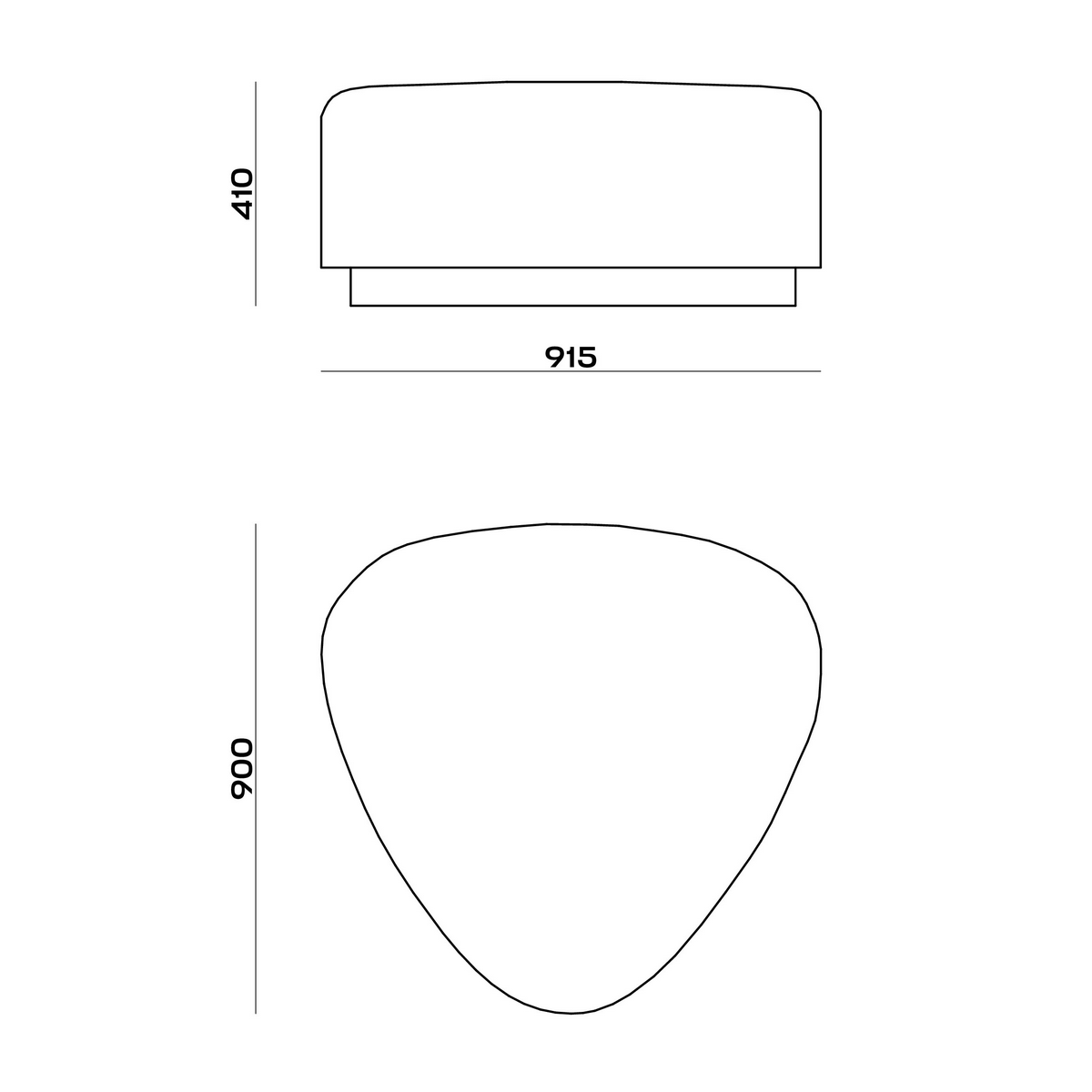 Схема Пуф Imagine Pouf, MODÉNATURE