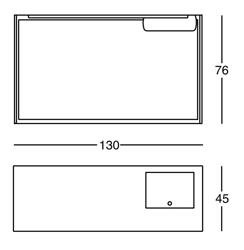 Схема Письменный стол Calamo, Zanotta