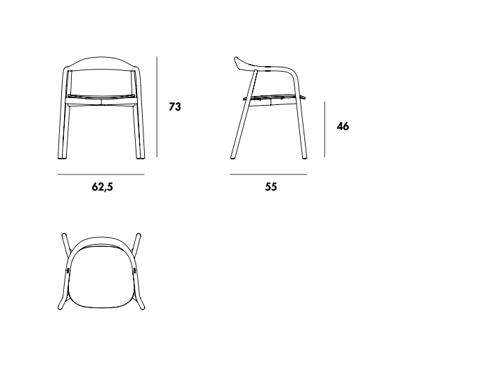 Схема Стул Autumn Chair, Sovet Italia