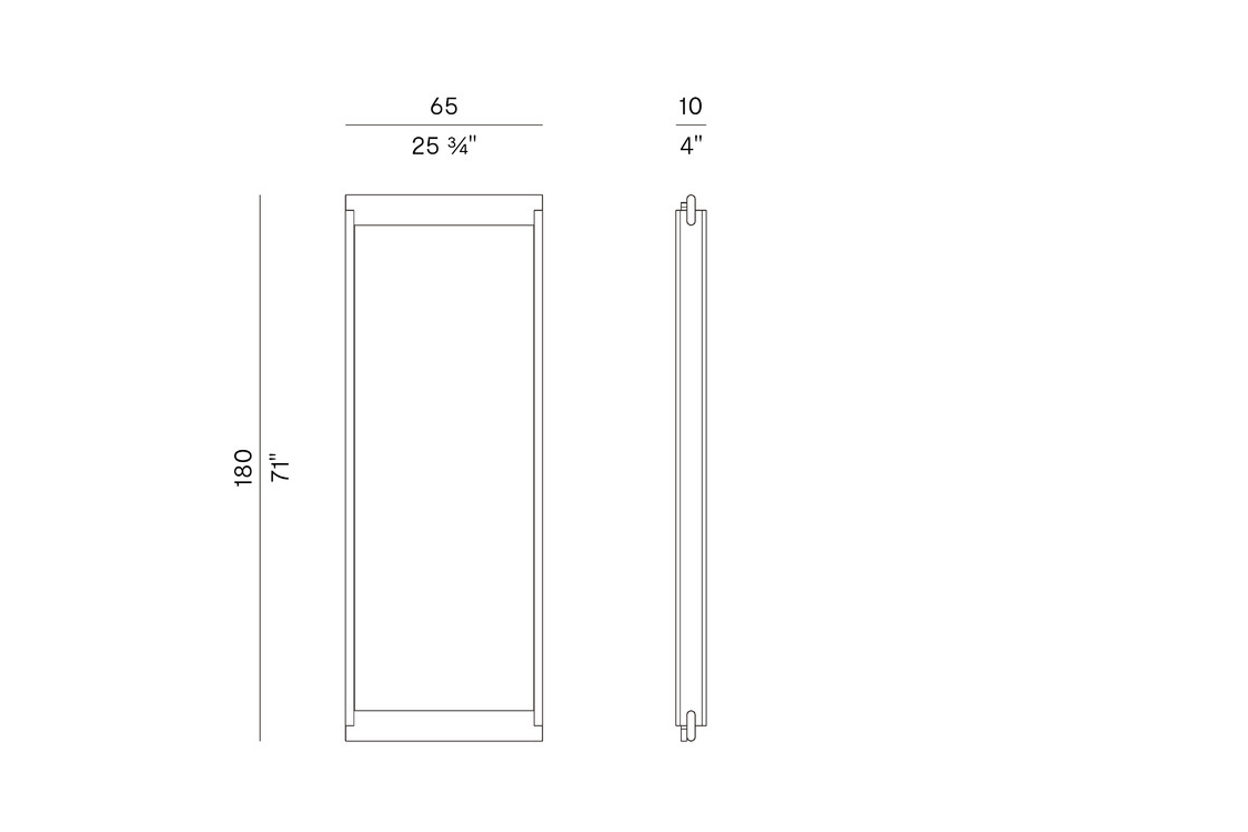 Схема Напольное зеркало E Claire, Potocco