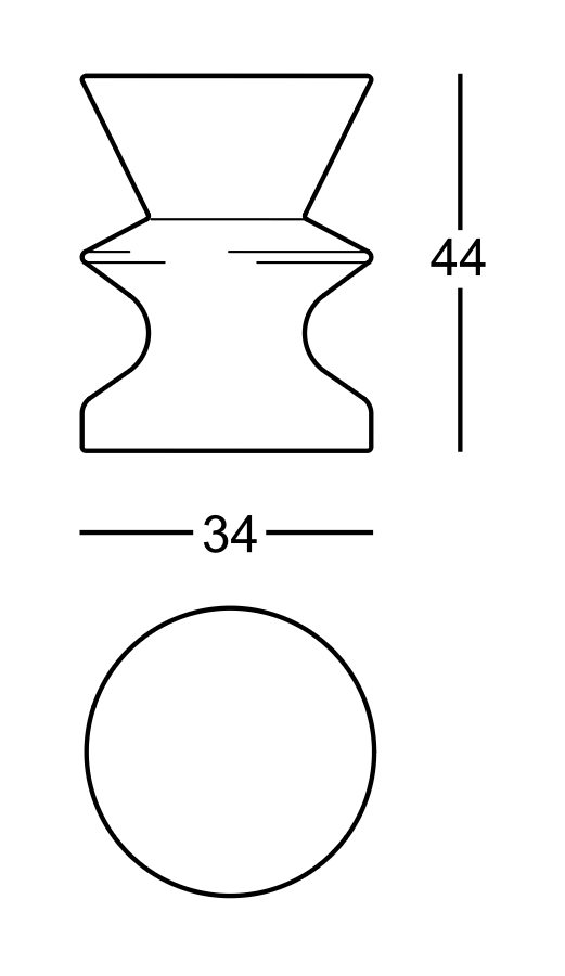 Схема Журнальный столик Zeus, Zanotta