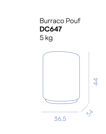 Схема Пуф Burraco Pouf, De Castelli
