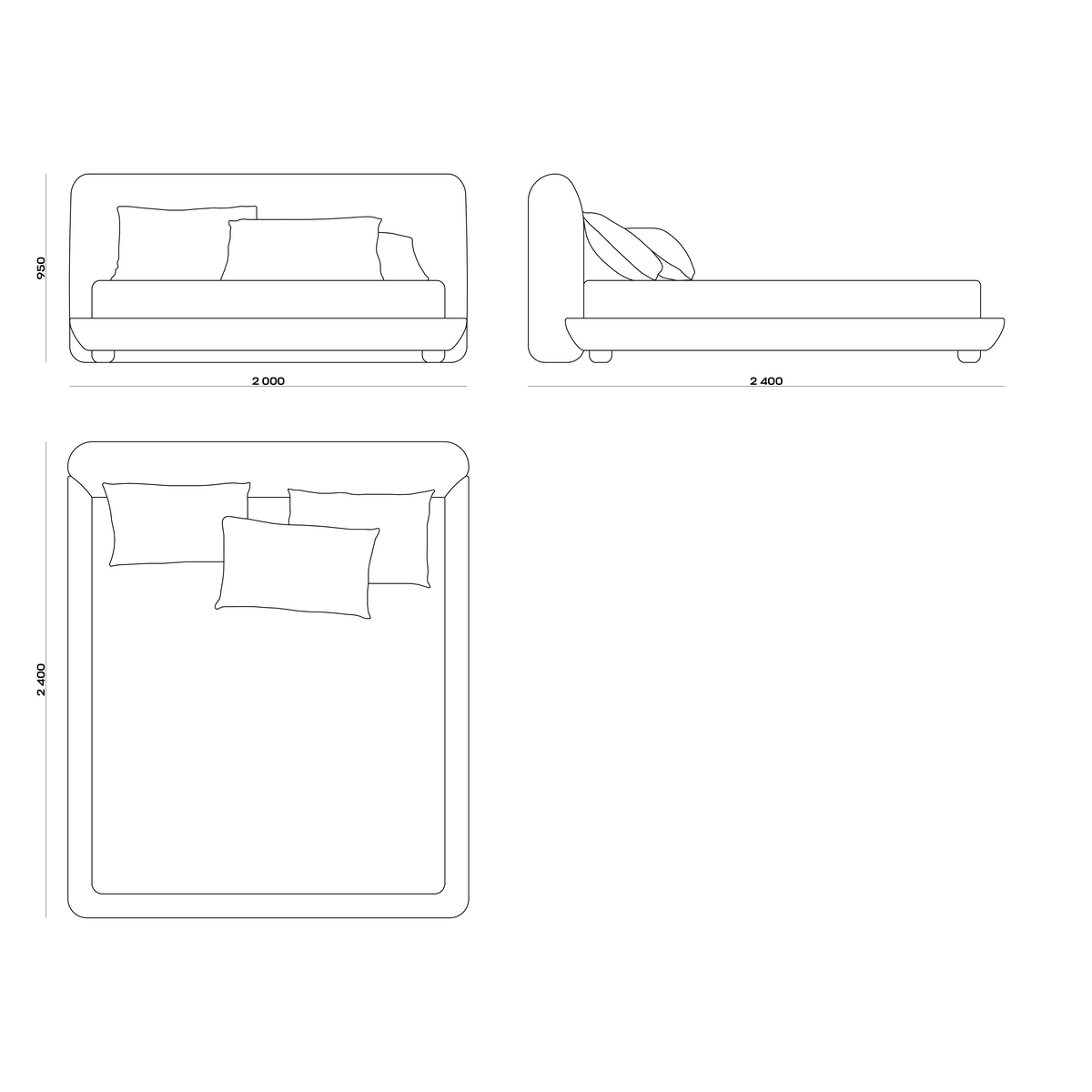 Схема Кровать Zelda Bed, MODÉNATURE