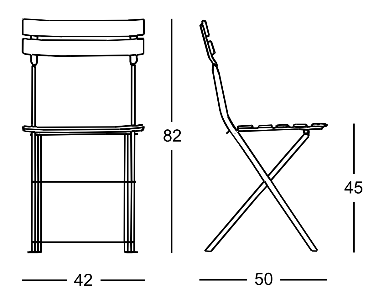 Схема Стул Celestina, Zanotta