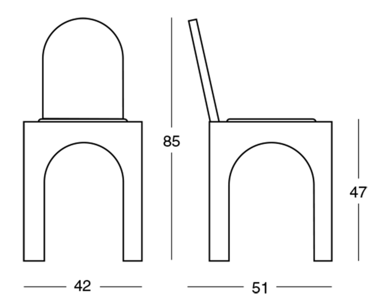 Схема Стул Carabo, Zanotta