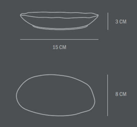 Схема Сет из двух декоративных чаш Native Oval Tray, Petit — Set of 2 pcs, 101 Copenhagen