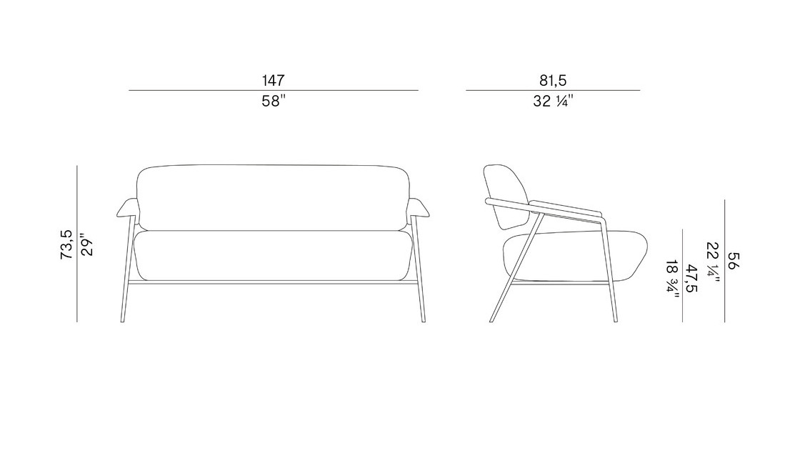Схема Диван Stay, Potocco