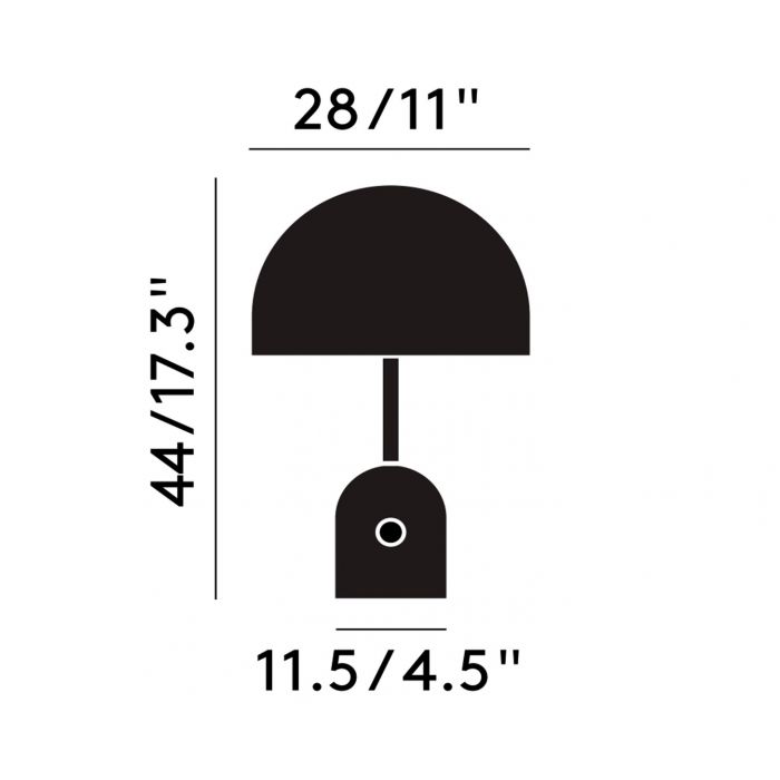 Схема Настольная лампа Bell Copper, Tom Dixon