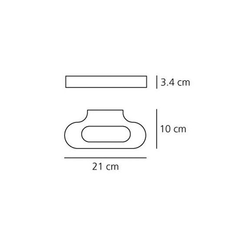 Схема Настенный светильник Talo Wall 0613020A, Artemide