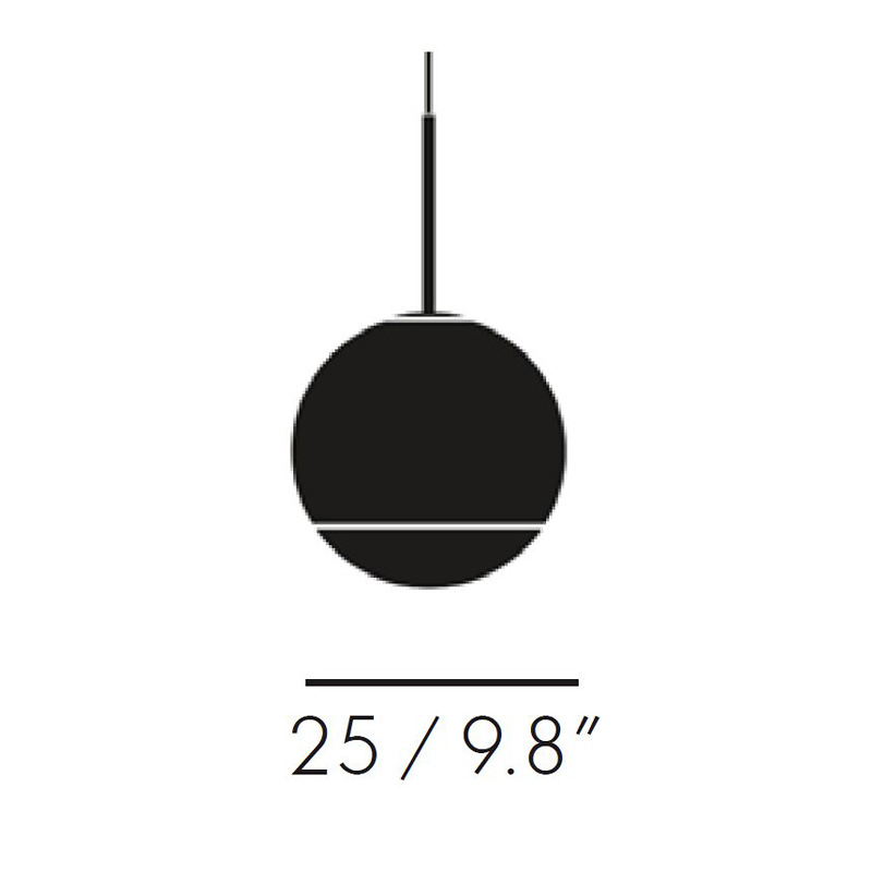 Схема Подвесной светильник Mirror Ball 25 Gold, Tom Dixon