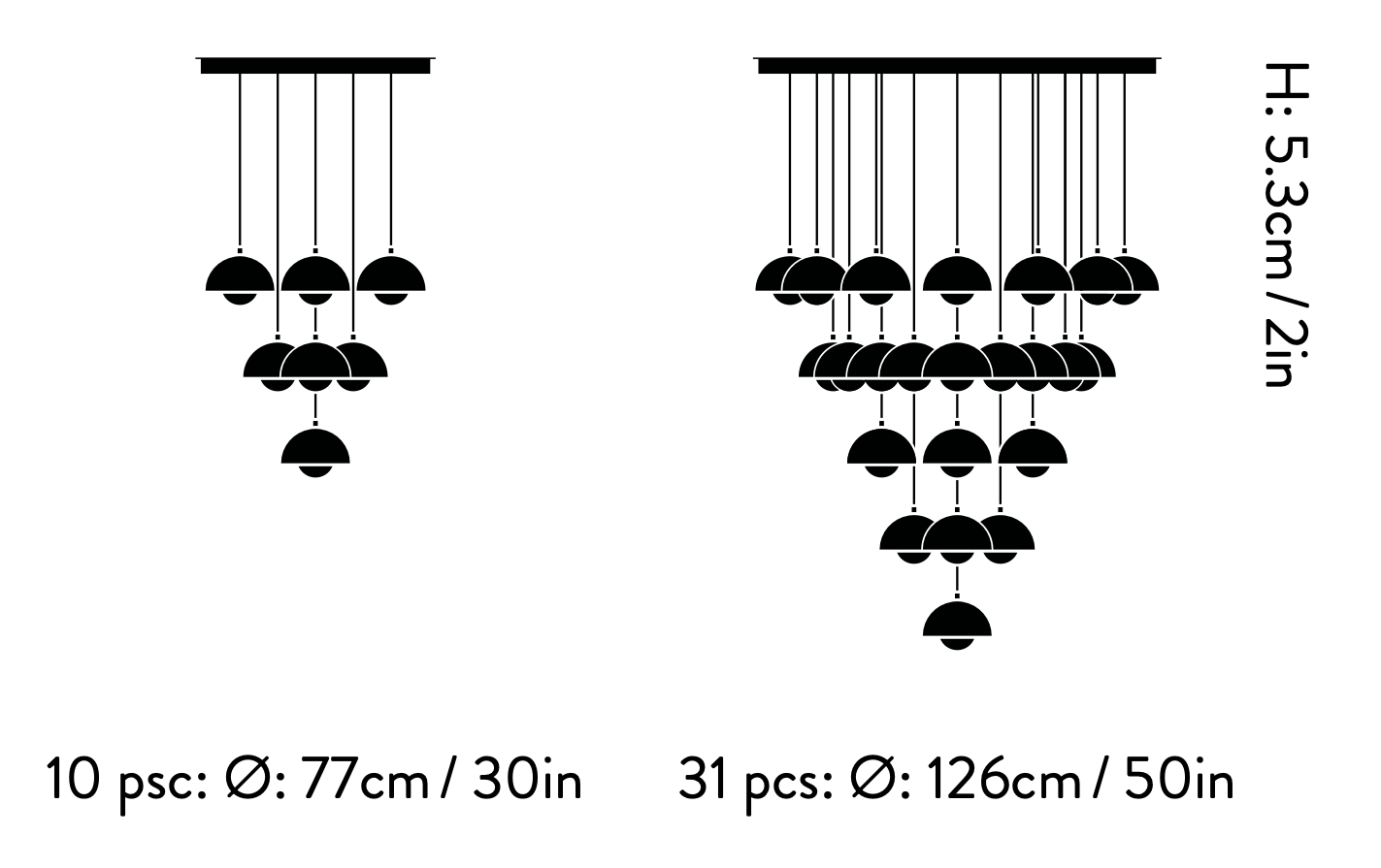 Схема Люстра Flowerpot Chandelier VP1, And Tradition (&Tradition)